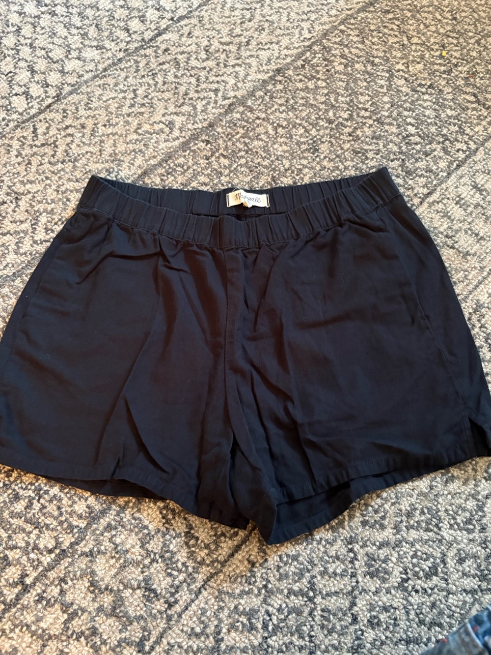 Madewell navyHigh-Rise Elastic-Waist Women's Shorts